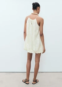 Balloon halter dress