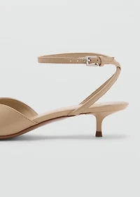 Lace-up high heel shoes