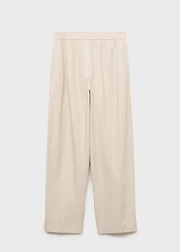 Cotton paperbag pants