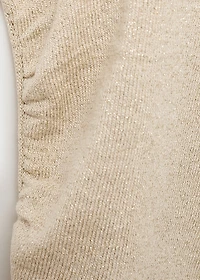 Lurex halter-neck top