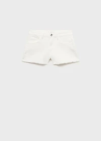 Frayed low-rise shorts
