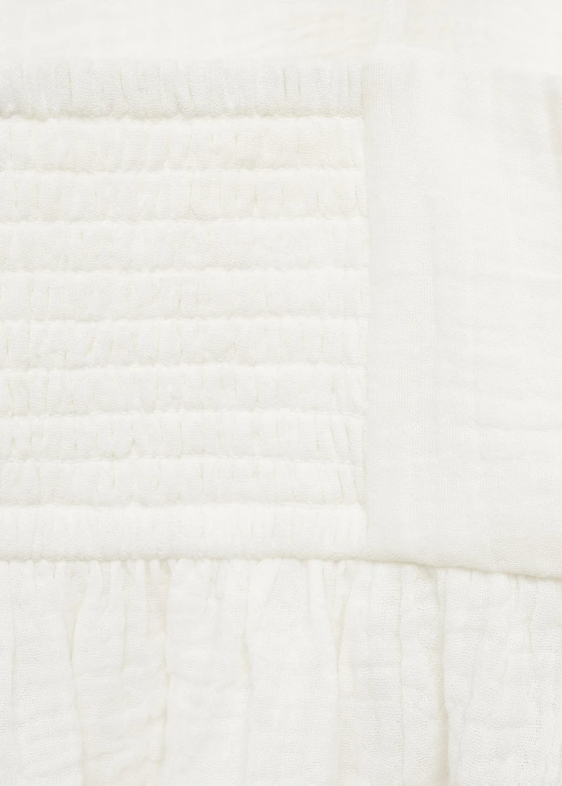 Cotton top with ruffles