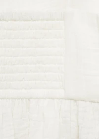 Cotton top with ruffles