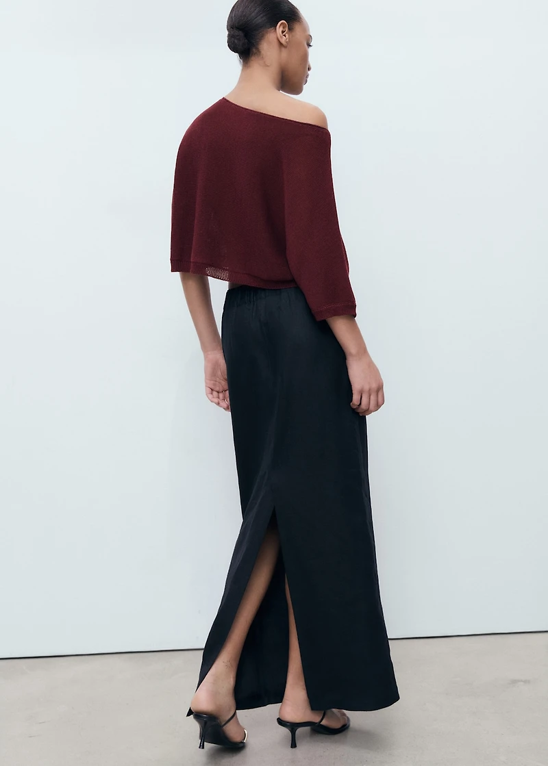 Oversized fine-knit sweater