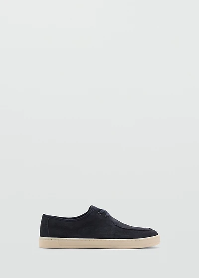 Suede nautical shoes