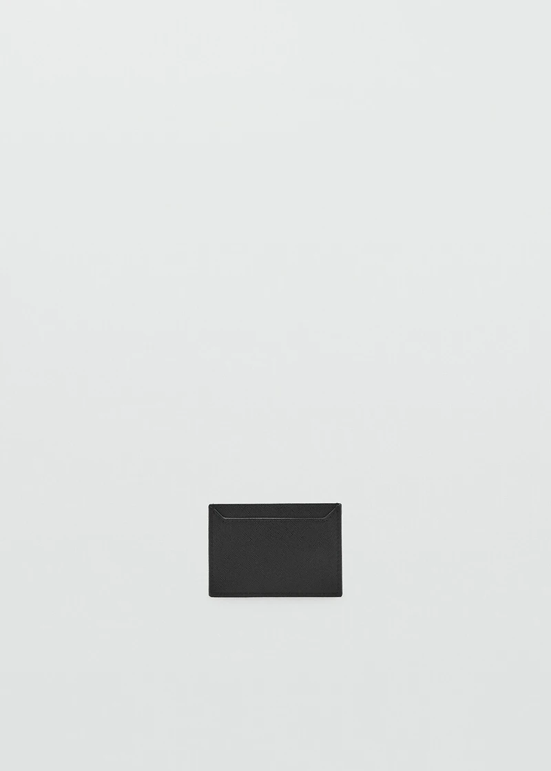 Saffiano-effect cardholder