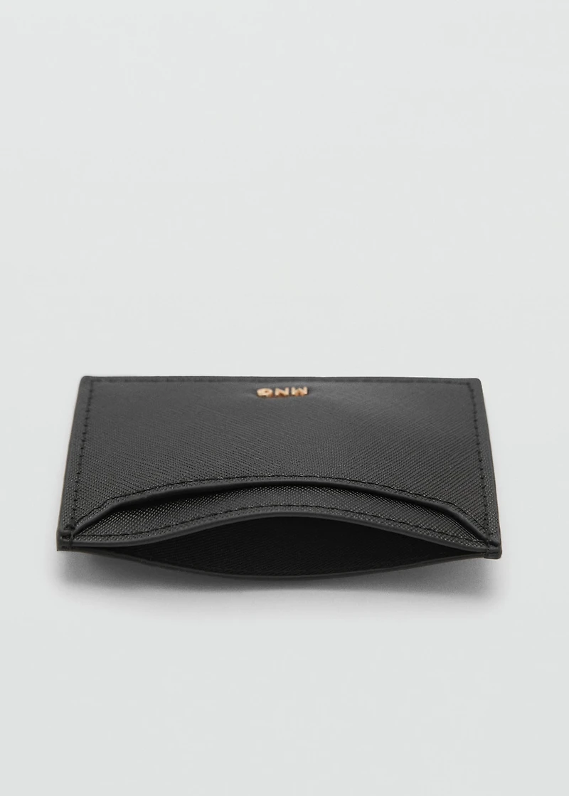 Saffiano-effect cardholder
