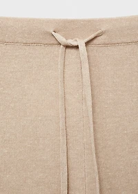 Straight knitted pants