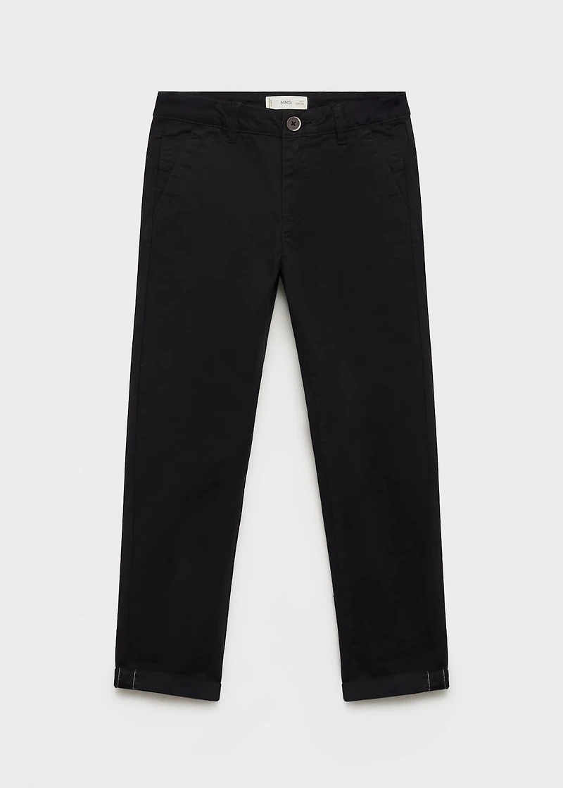 Plain chino pants
