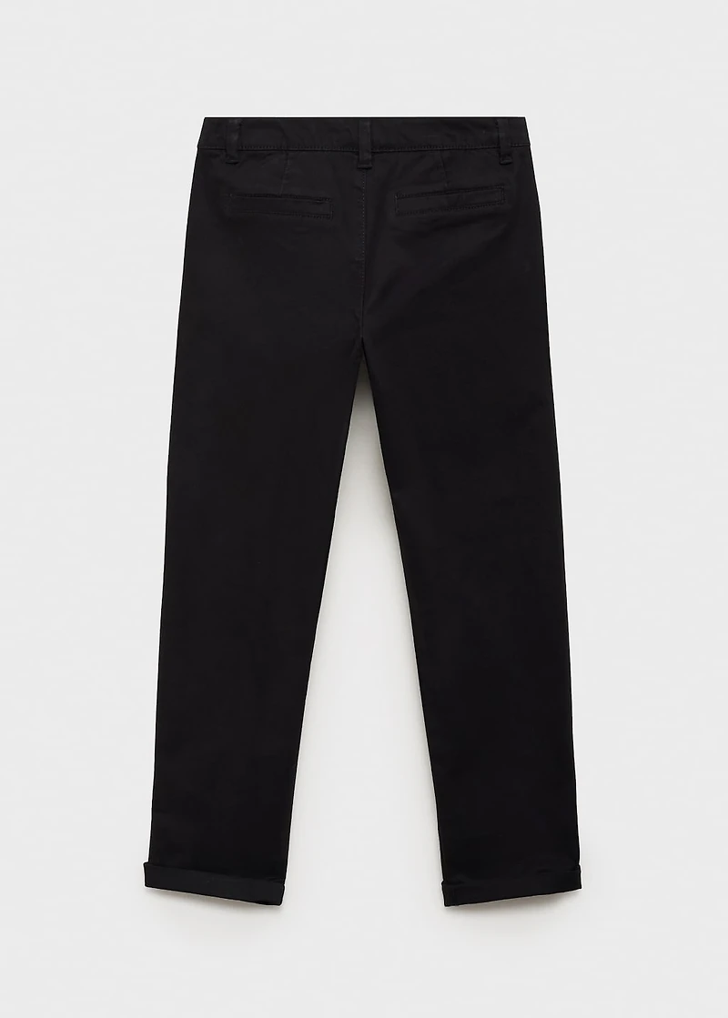 Plain chino pants