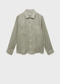 100% linen lightweight overshirt