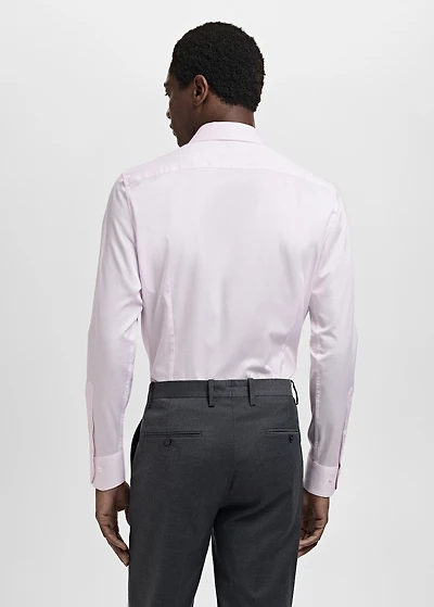 100% cotton slim-fit suit shirt