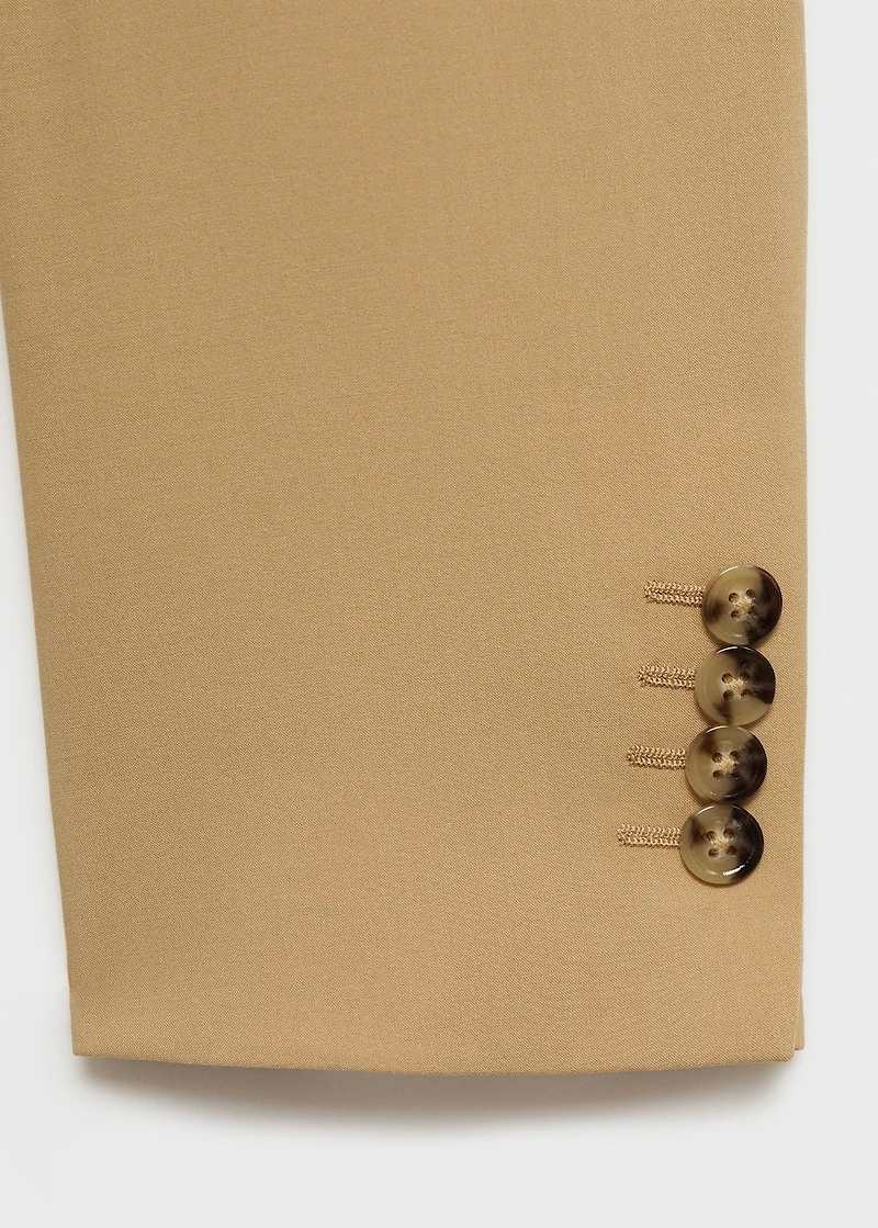 Boston regular-fit double-breasted suit blazer