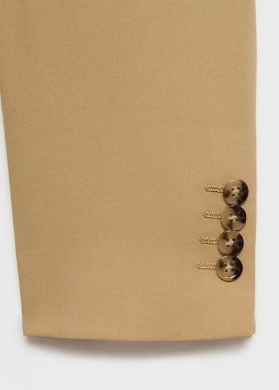 Boston regular-fit double-breasted suit blazer