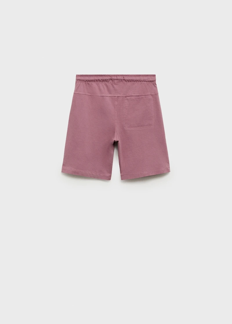 Comfy-fit bermuda shorts with drawstring