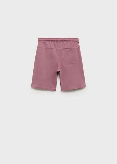 Comfy-fit bermuda shorts with drawstring