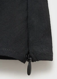 Asymmetrical draped top with straps