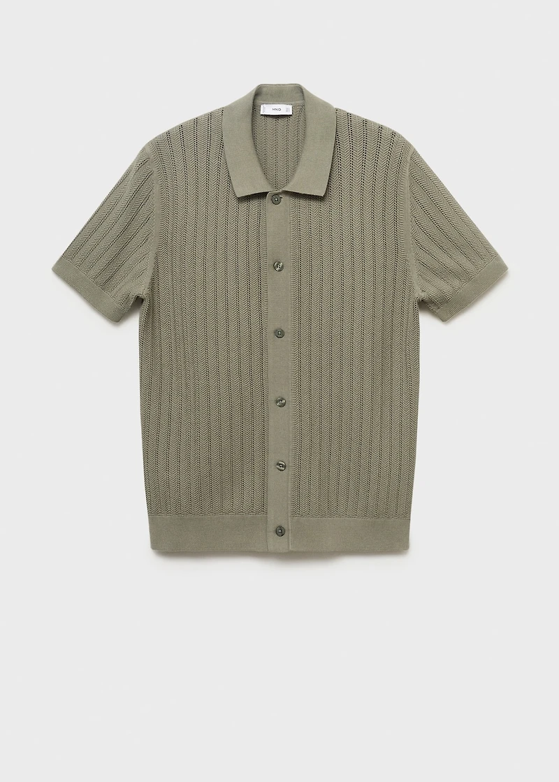100% cotton shirt structure