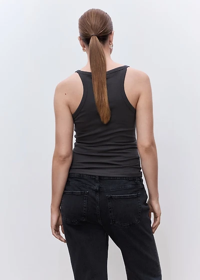 Cotton maternity top with straps