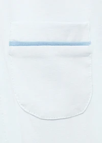 Baby-neck pajamas with pockets