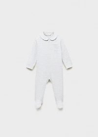 Striped bodysuit pyjamas