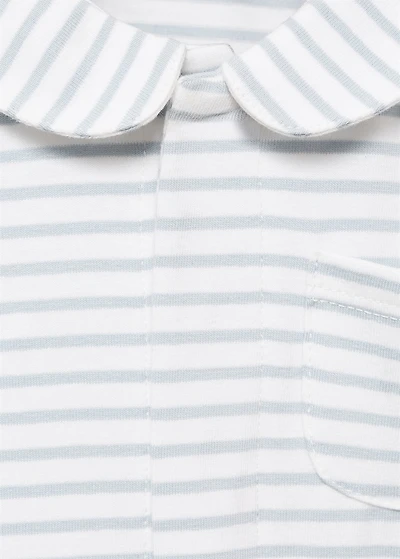 Striped bodysuit pyjamas