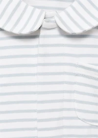 Striped bodysuit pyjamas