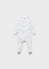 Striped bodysuit pyjamas