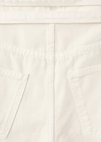 Barrel jeans with double belt