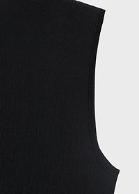 Combined dress with perkins collar