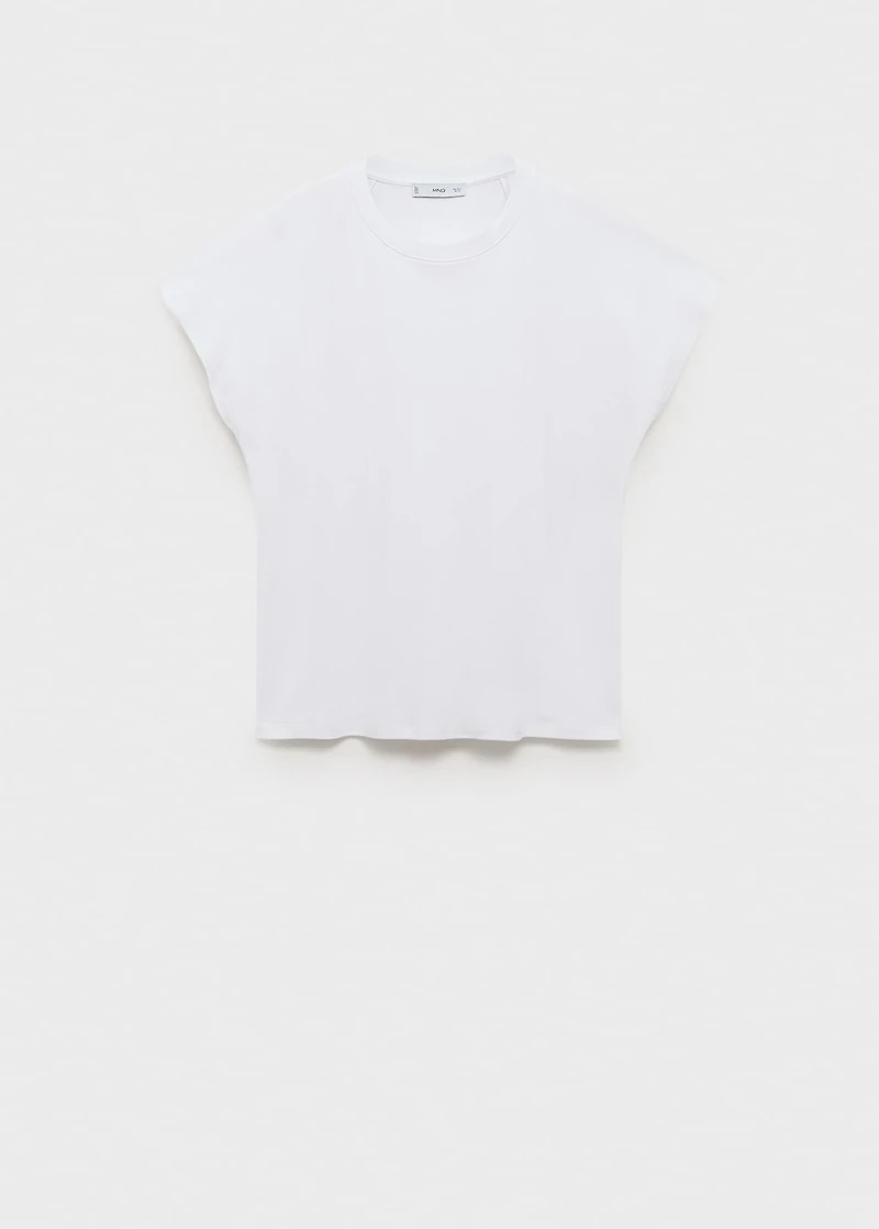 Rounded neck cotton t-shirt
