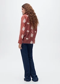 Embroidered lyocell shirt