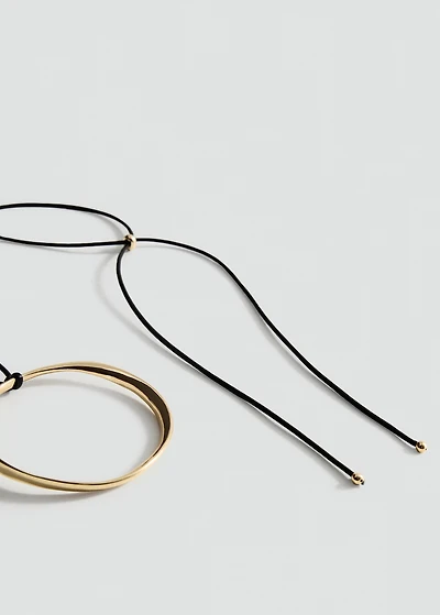 Hoop pendant necklace