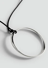 Hoop pendant necklace