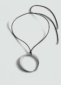 Hoop pendant necklace