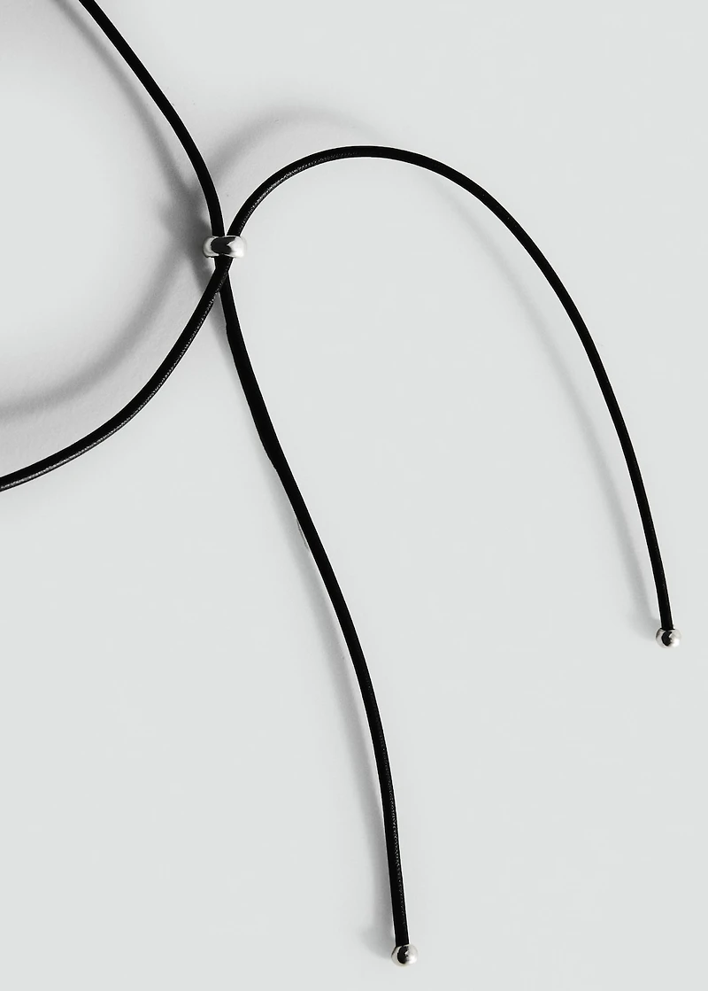 Hoop pendant necklace