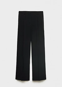 Wide leg pleated pants