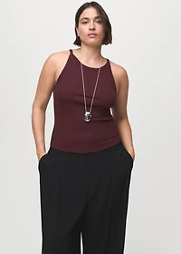 Wide leg pleated pants