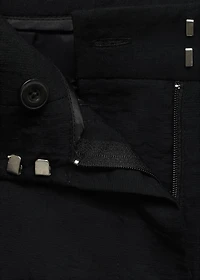 Wide leg pleated pants