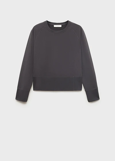 Fluid cotton sweatshirt