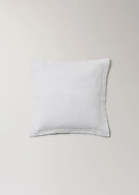 Cotton jacquard cushion cover with mosaic design 50x50 cm