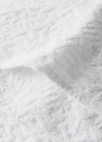 Cotton jacquard cushion cover with mosaic design 50x50 cm