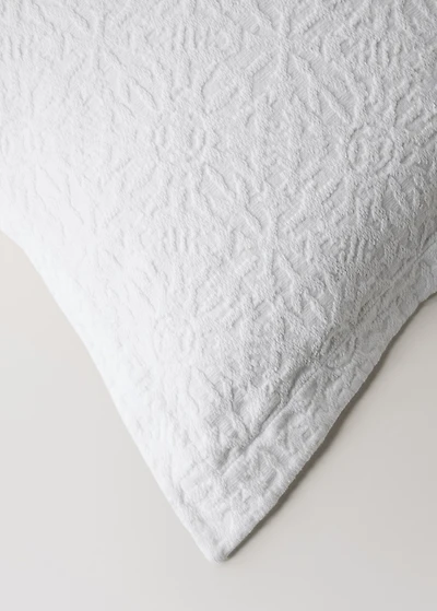 Cotton jacquard cushion cover with mosaic design 50x50 cm