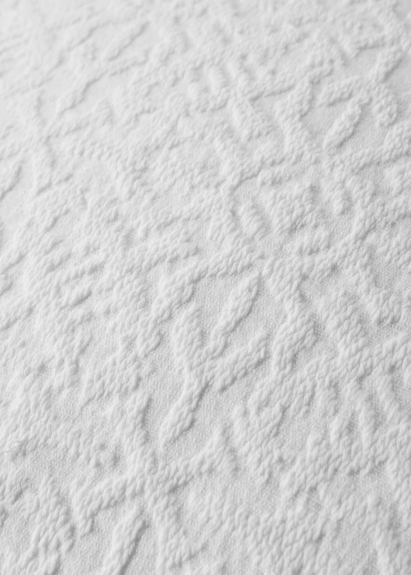 Cotton jacquard cushion cover with mosaic design 50x50 cm