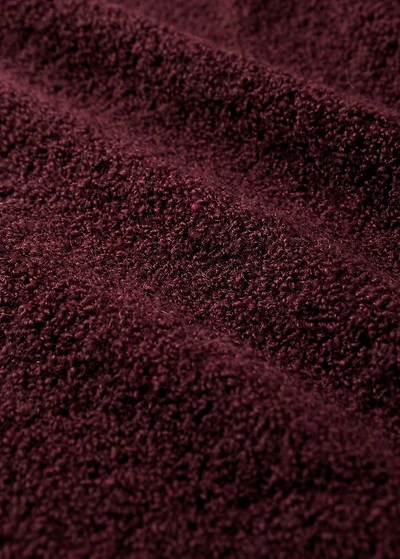 Bouclé-effect wool blanket