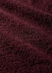 Bouclé-effect wool blanket