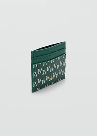 Card holder with printed logo
