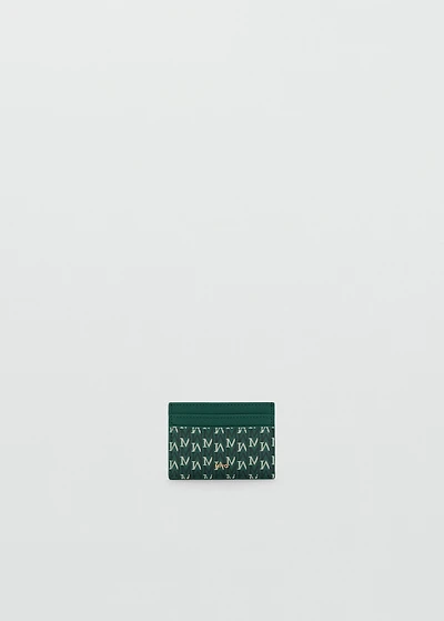 Card holder with printed logo