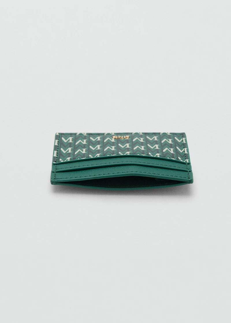 Card holder with printed logo
