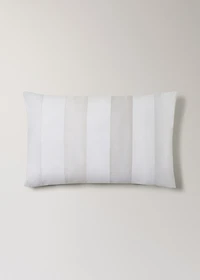 Two cotton percale pillowcases with a stripe print 50x75 cm